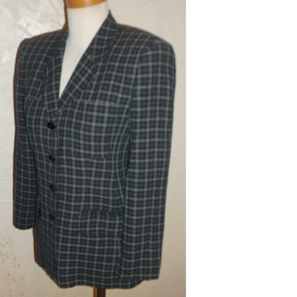 Jones New York Petite Black White Check Blazer - Picture 5 of 5
